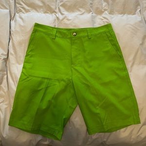 Lime Green Adidas Golf Shorts with 34” Waist